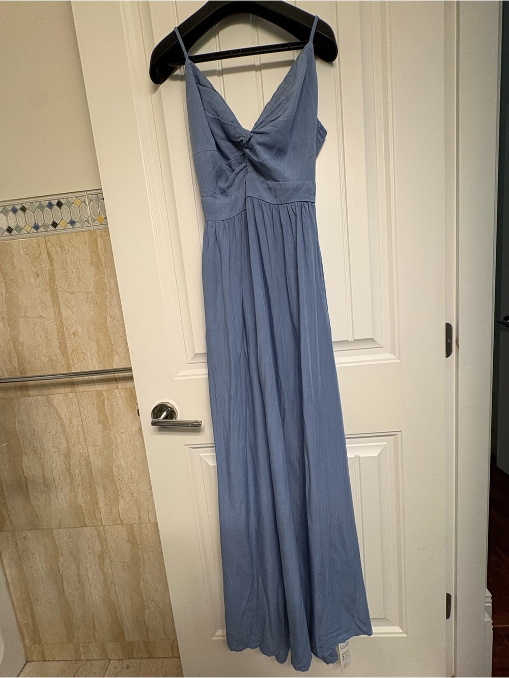 NWT CupShe Blue Front Twist & Keyhole Maxi Dress - size S, M - Picture 6 of 10